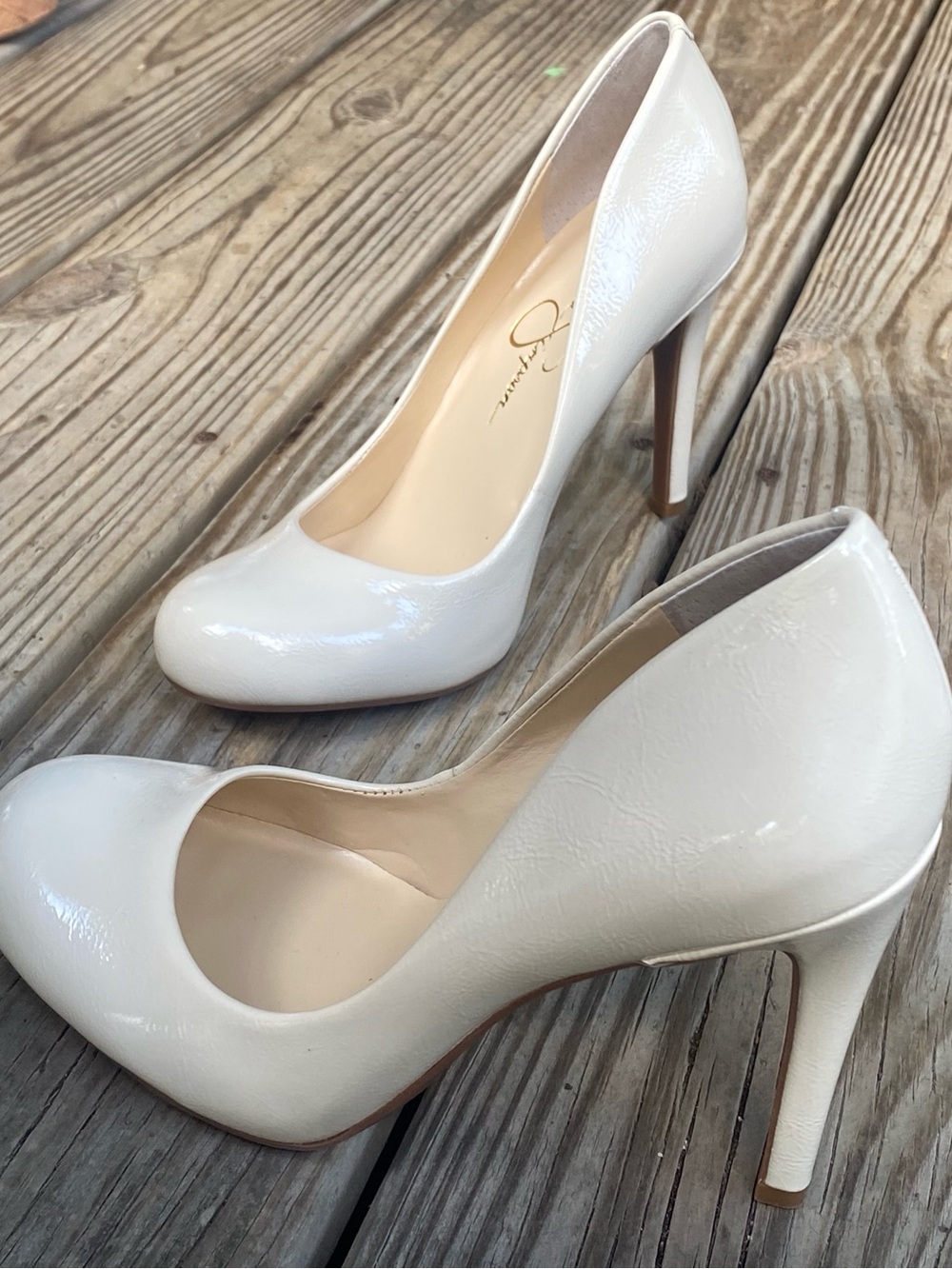 (NWOB!) JESSICA SIMPSON- Nude “CALI” Pumps W/ Round Toe, The Perfect Heel! - Picture 3 of 16